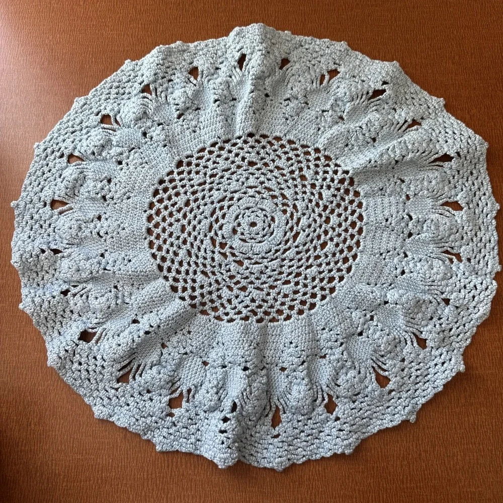 Vintage Handmade Crocheted Doily 15